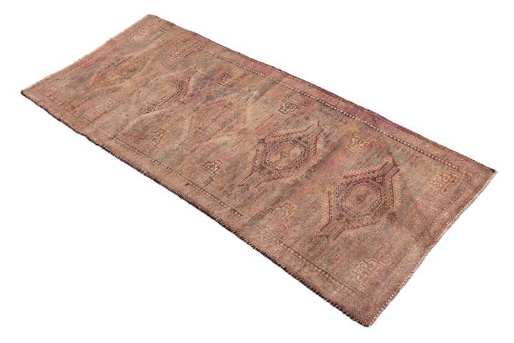 2' 3 x 5' Hand Knotted Ultra Vintage Persian Wool Runner Rug