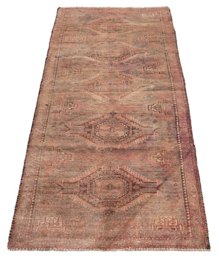 2' 3 x 5' Hand Knotted Ultra Vintage Persian Wool Runner Rug