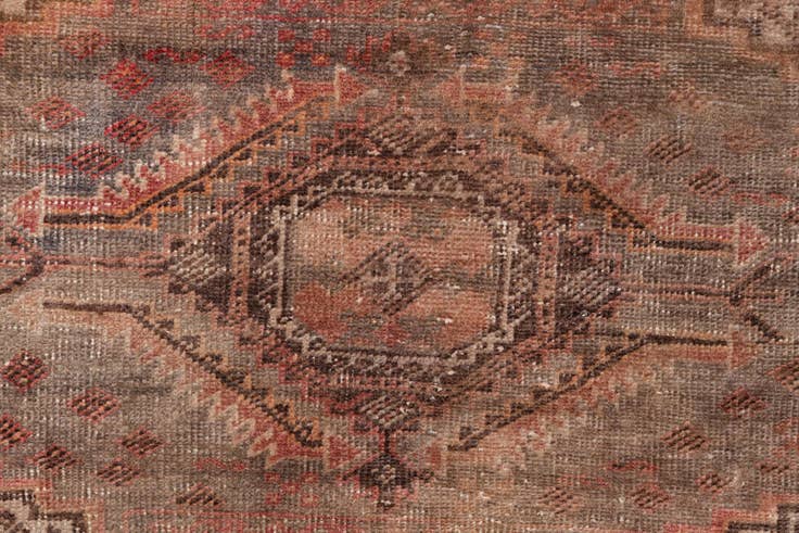 Detail image of 2' 3 x 5' Hand Knotted Ultra Vintage Persian Wool Runner Rug
