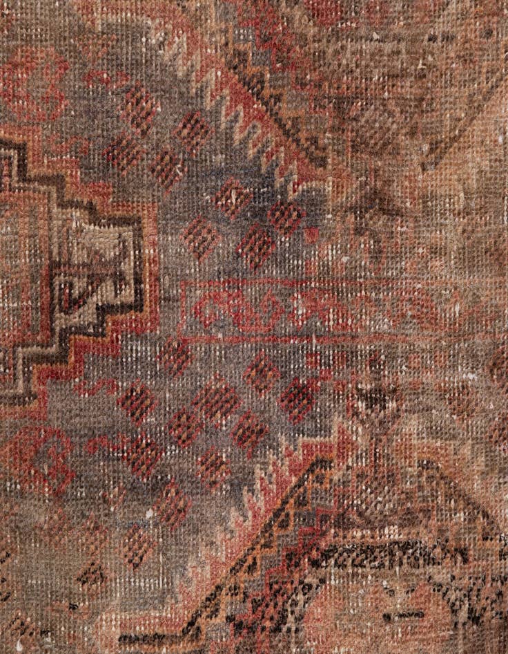 Detail image of 2' 3 x 5'  Hand Knotted Ultra Vintage Persian Wool Runner Rug
