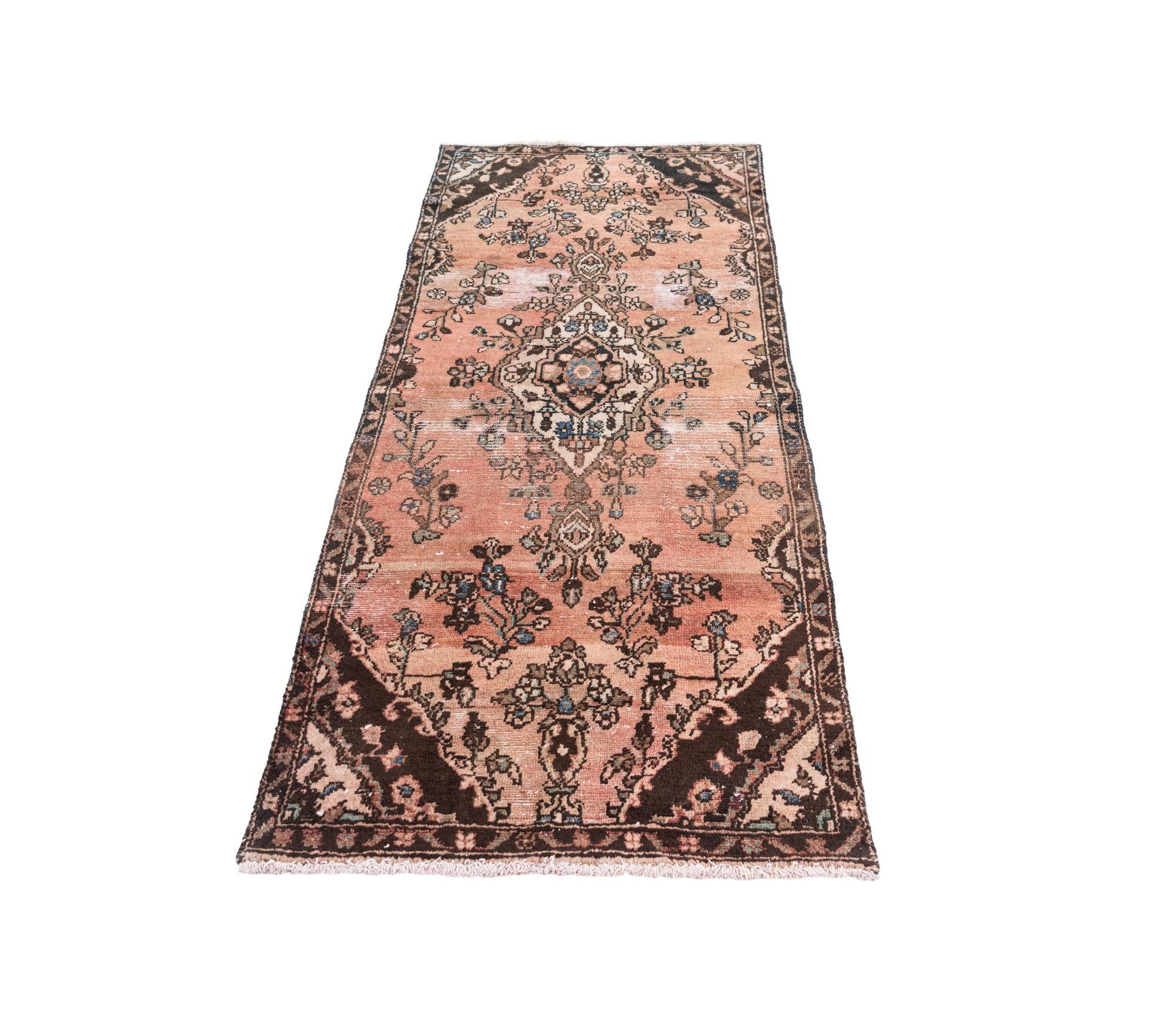 2' 8 x 6' 1 Hand Knotted Ultra Vintage Persian Wool Runner Rug