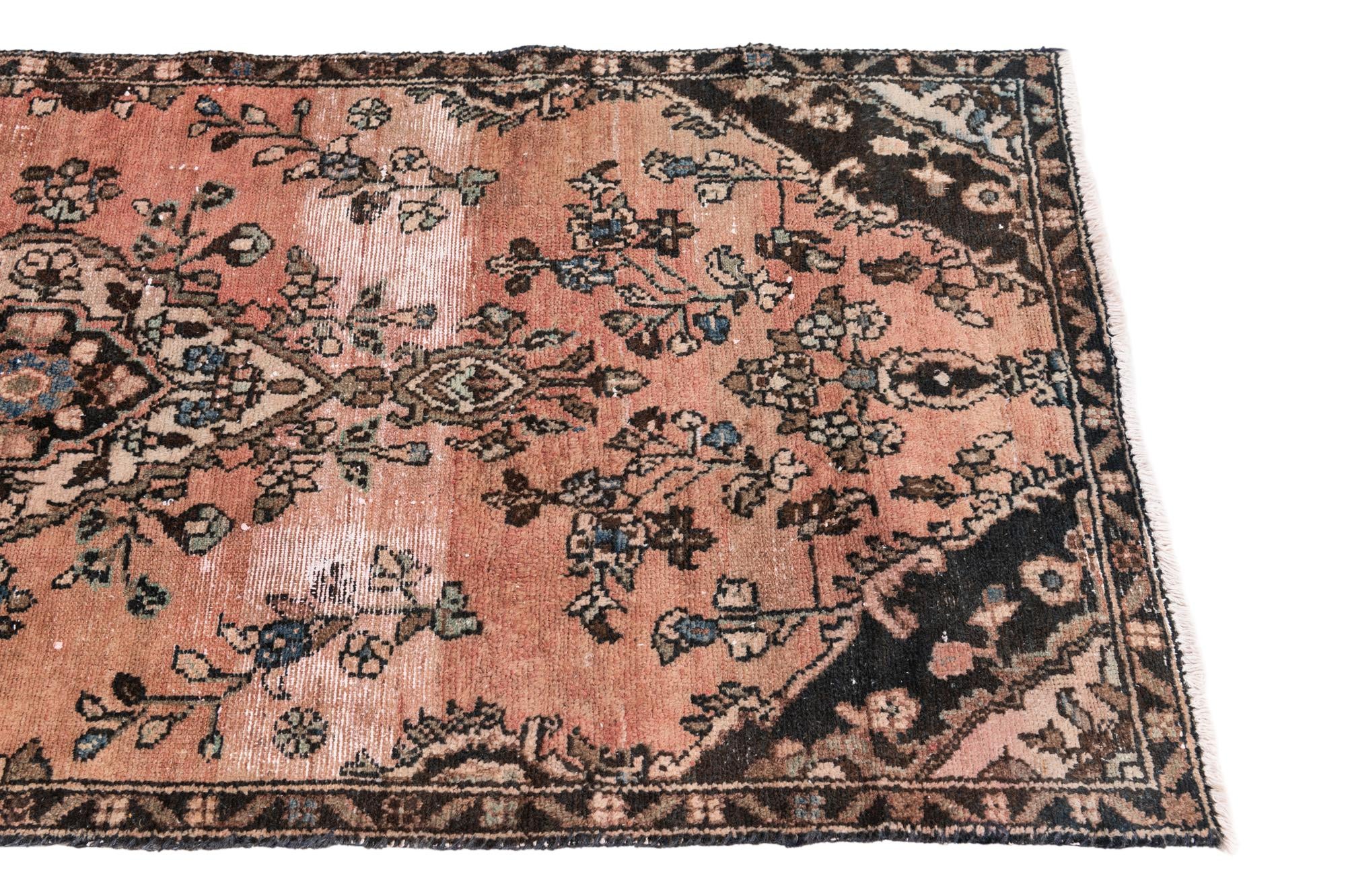 2' 8 x 6' 1 Hand Knotted Ultra Vintage Persian Wool Runner Rug