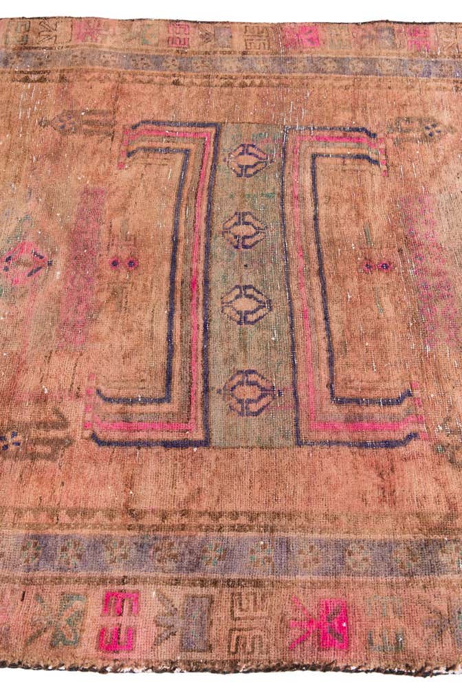 140cm x 305cm anudado a mano Ultra Vintage Alfombra Persa Lana Pasillera