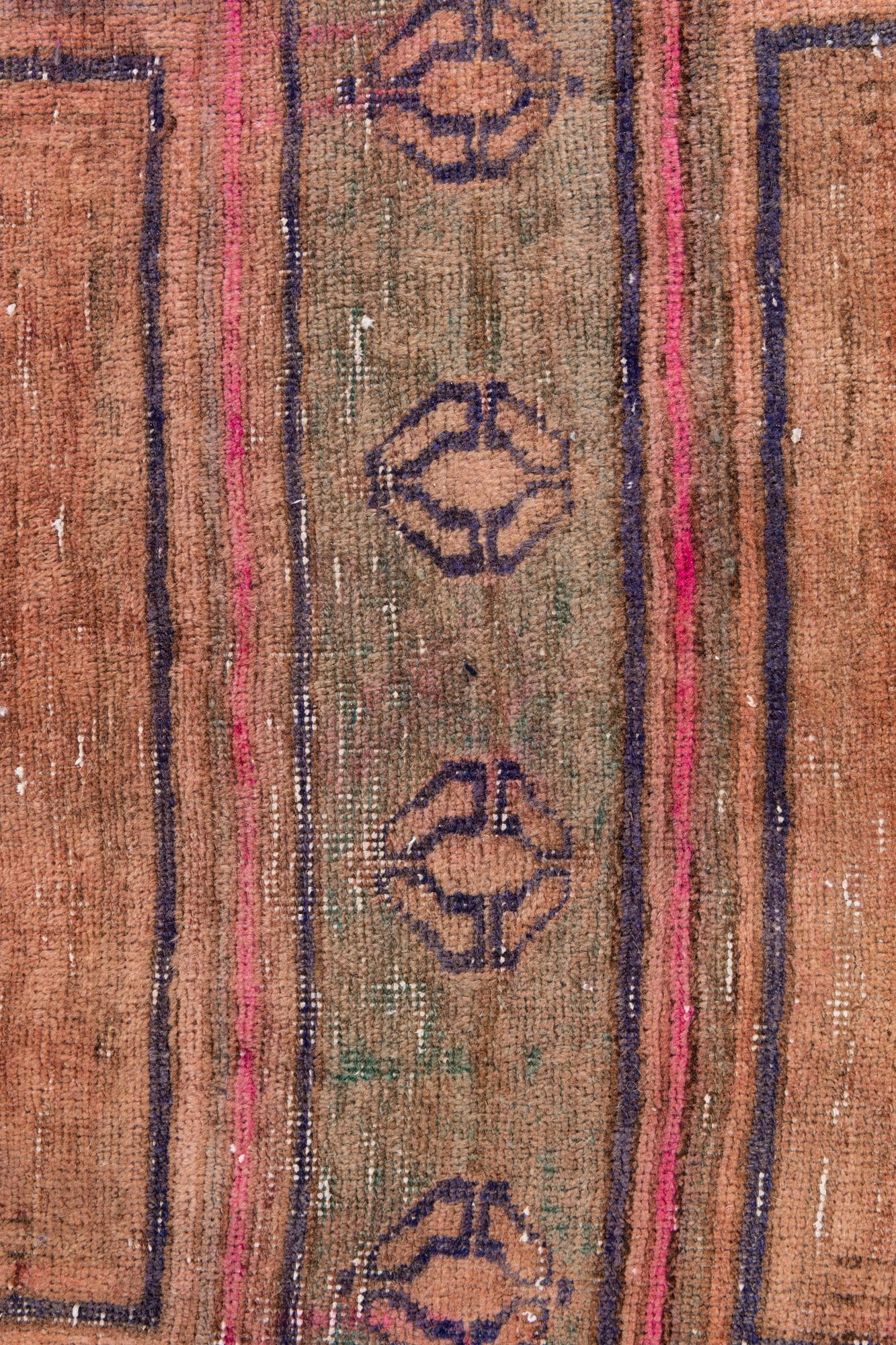 140cm x 305cm anudado a mano Ultra Vintage Alfombra Persa Lana Pasillera