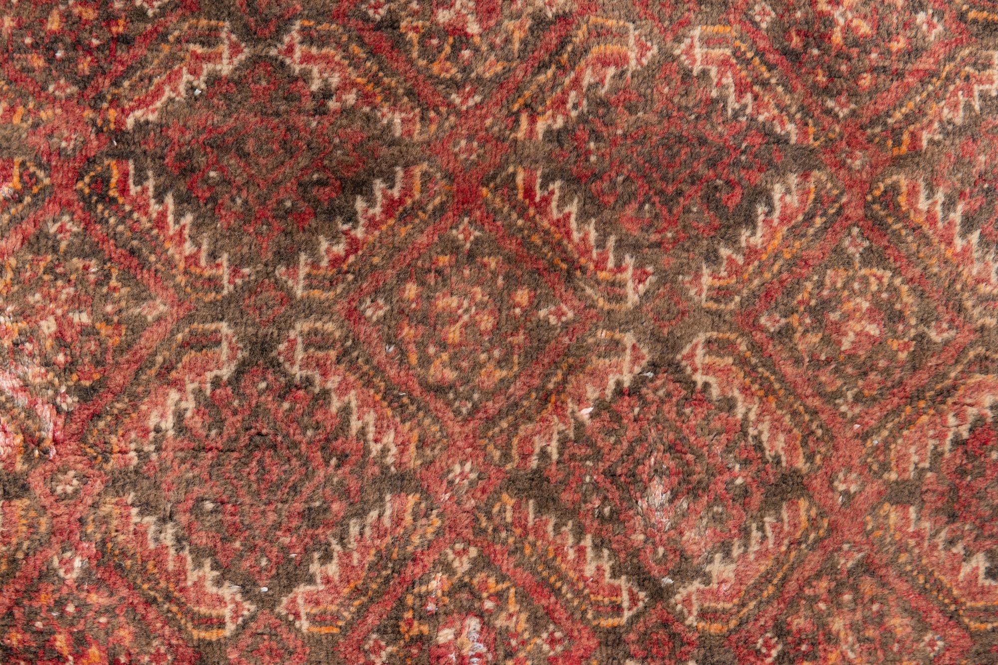 2' 5 x 5' 2 Hand Knotted Ultra Vintage Persian Wool Runner Rug