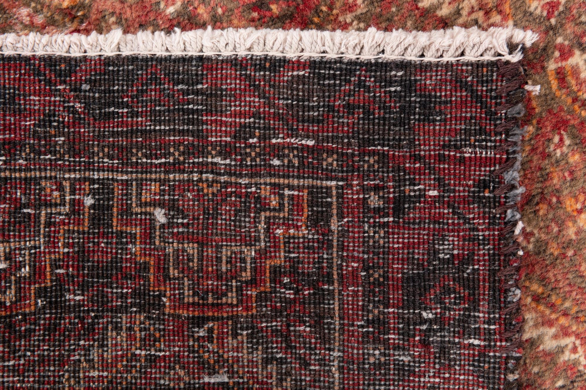 2' 5 x 5' 2 Hand Knotted Ultra Vintage Persian Wool Runner Rug