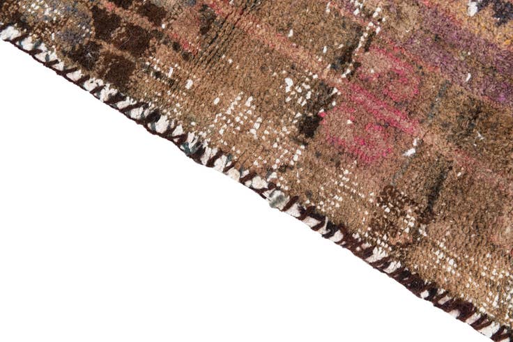 Detail image of 4' 3 x 8' 7 Hand Knotted Ultra Vintage Persian Wool Runner Rug