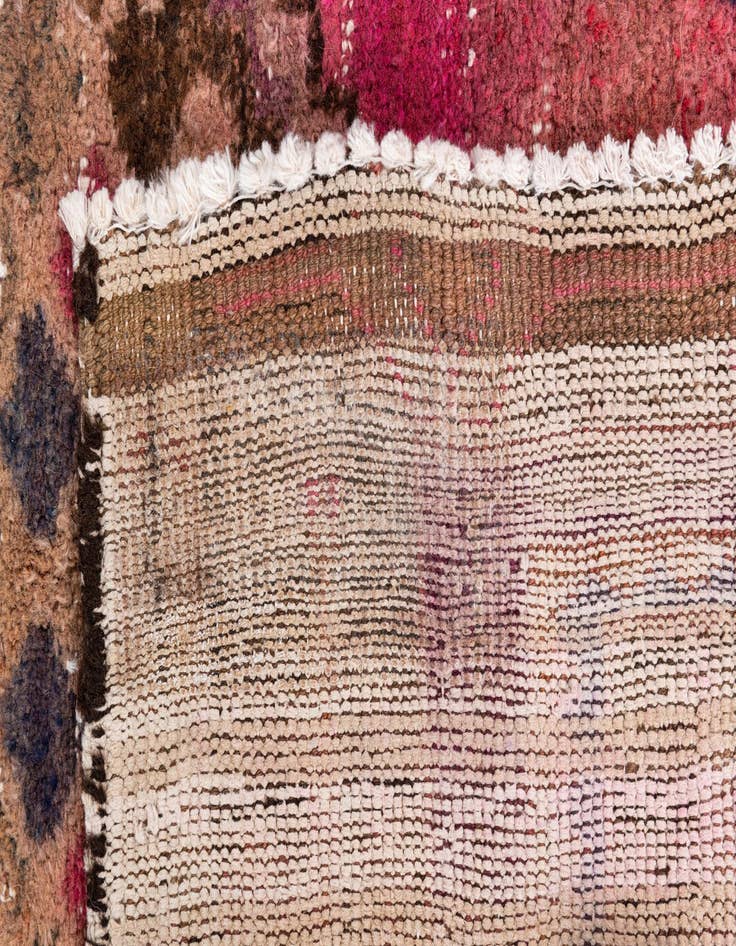 Detail image of 4' 3 x 8' 7  Hand Knotted Ultra Vintage Persian Wool Runner Rug