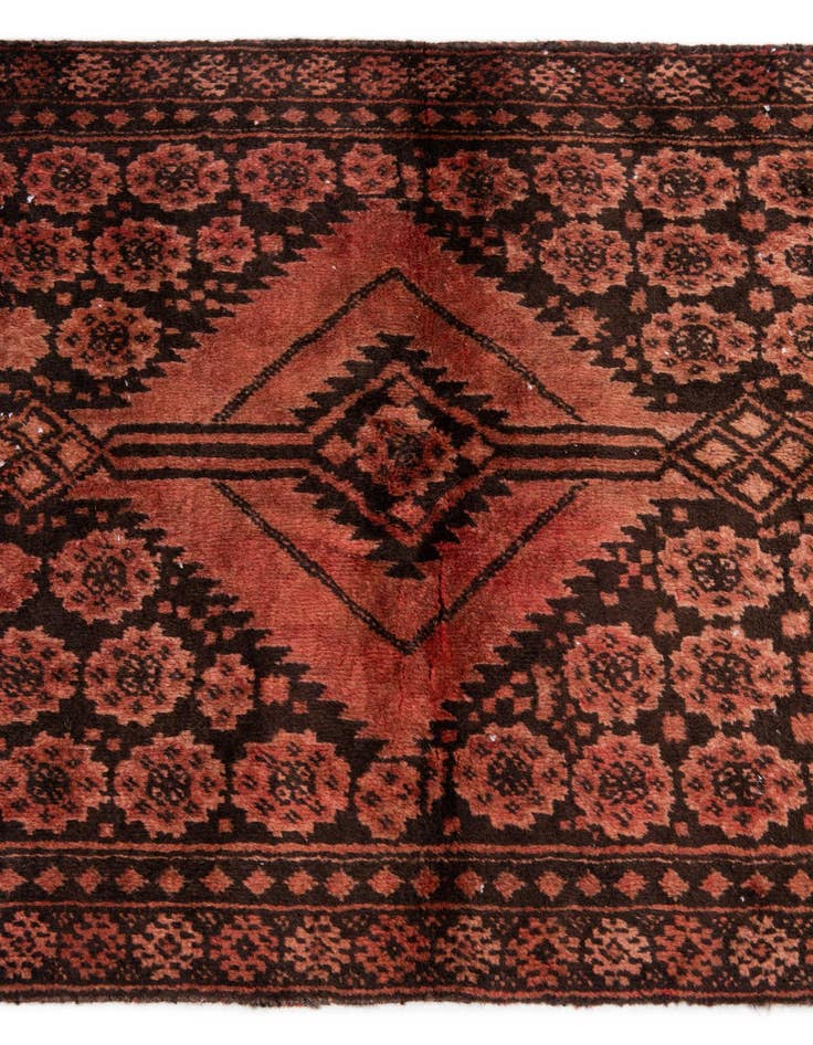 Detail image of 2' 4 x 6' 2  Hand Knotted Ultra Vintage Persian Wool Runner Rug