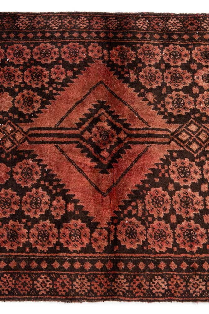 2' 4 x 6' 2 Hand Knotted Ultra Vintage Persian Wool Runner Rug