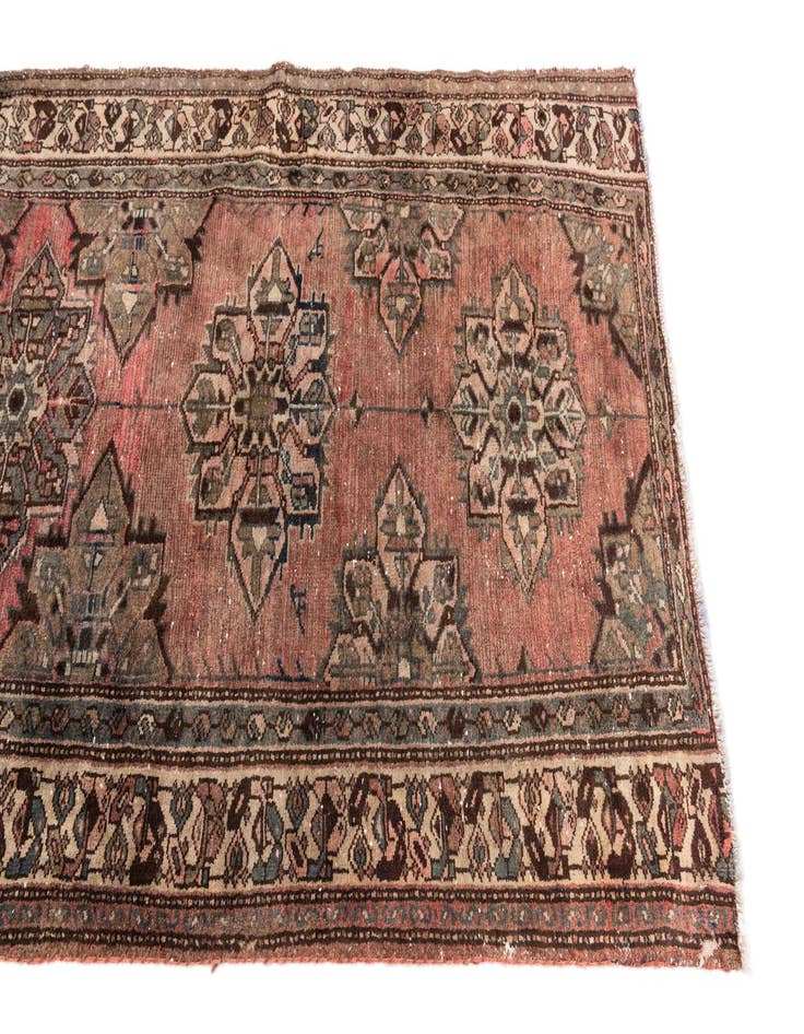 Detail image of 3' 3 x 8' 10  Hand Knotted Ultra Vintage Persian Wool Runner Rug