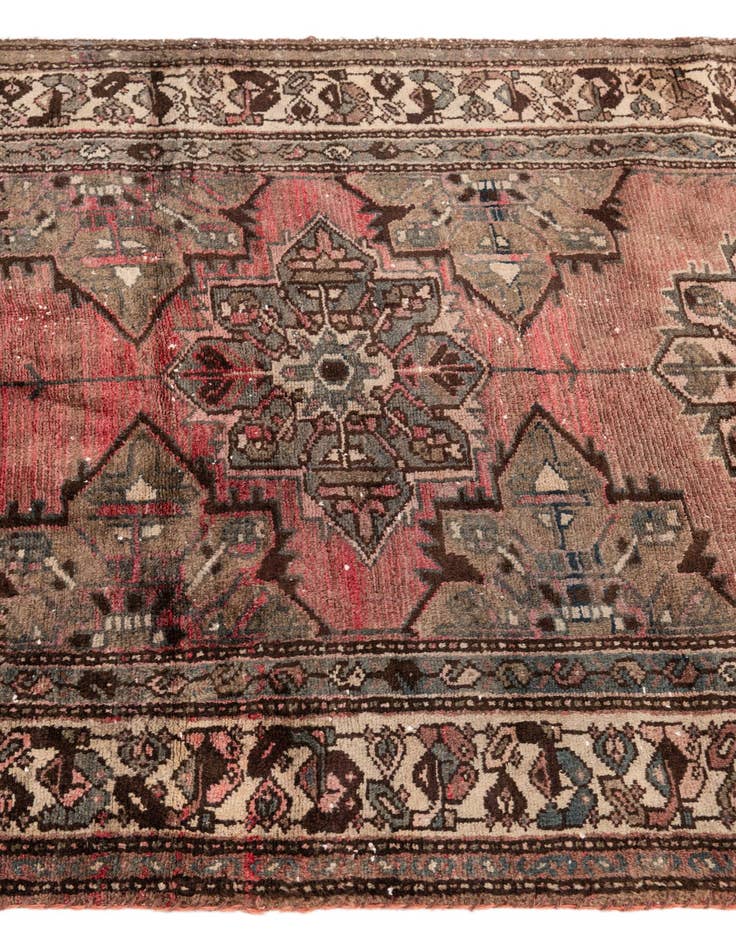Detail image of 3' 3 x 8' 10  Hand Knotted Ultra Vintage Persian Wool Runner Rug