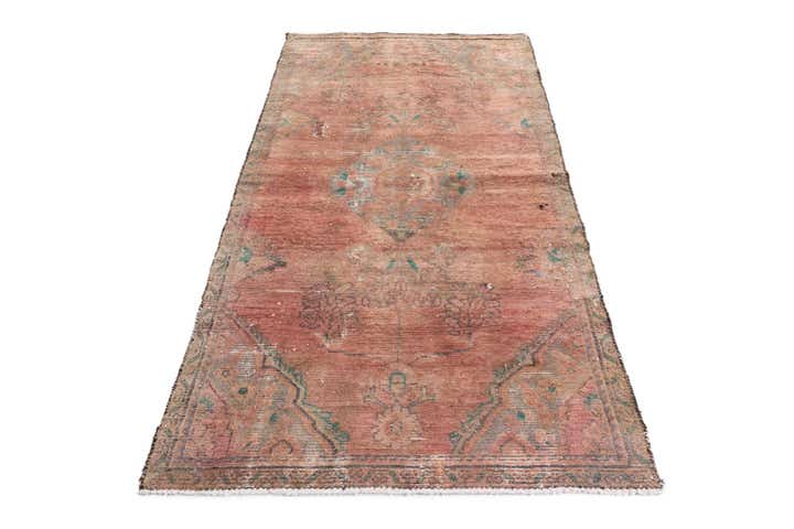 3' 5 x 6' 7 Hand Knotted Ultra Vintage Persian Wool Runner Rug
