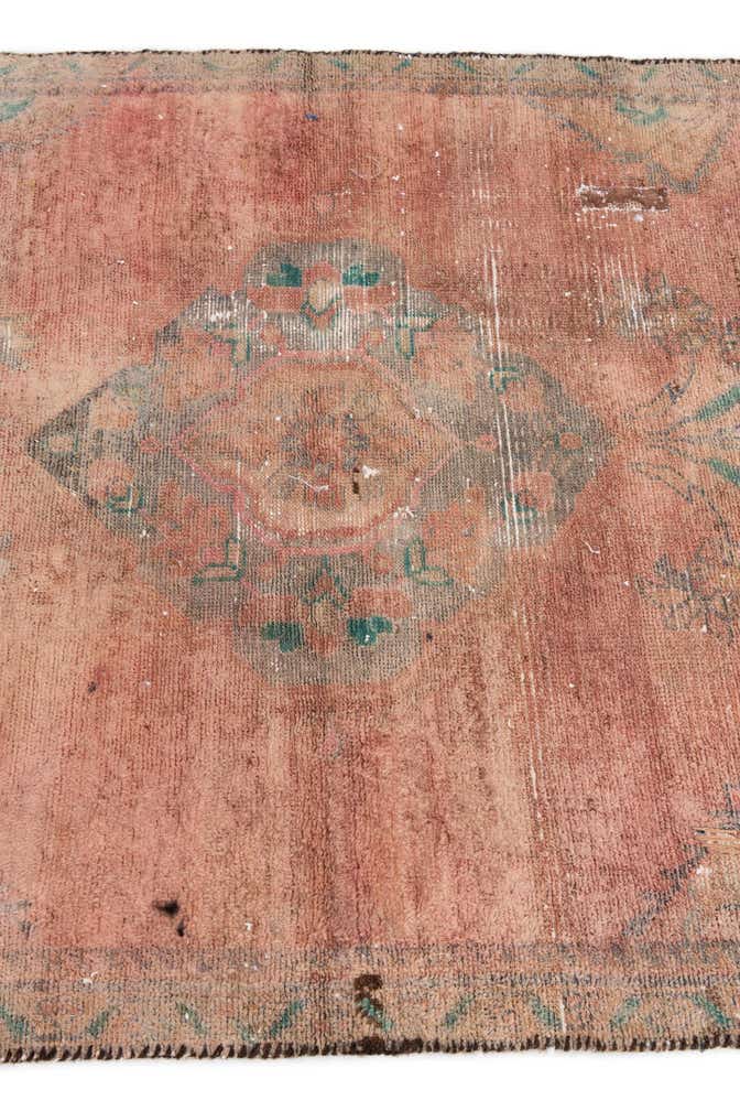 3' 5 x 6' 7 Hand Knotted Ultra Vintage Persian Wool Runner Rug