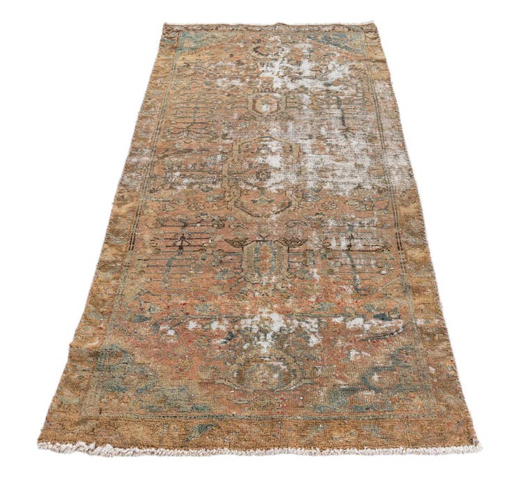 Detail image of 3' 3 x 6' 6 Hand Knotted Ultra Vintage Persian Wool Runner Rug