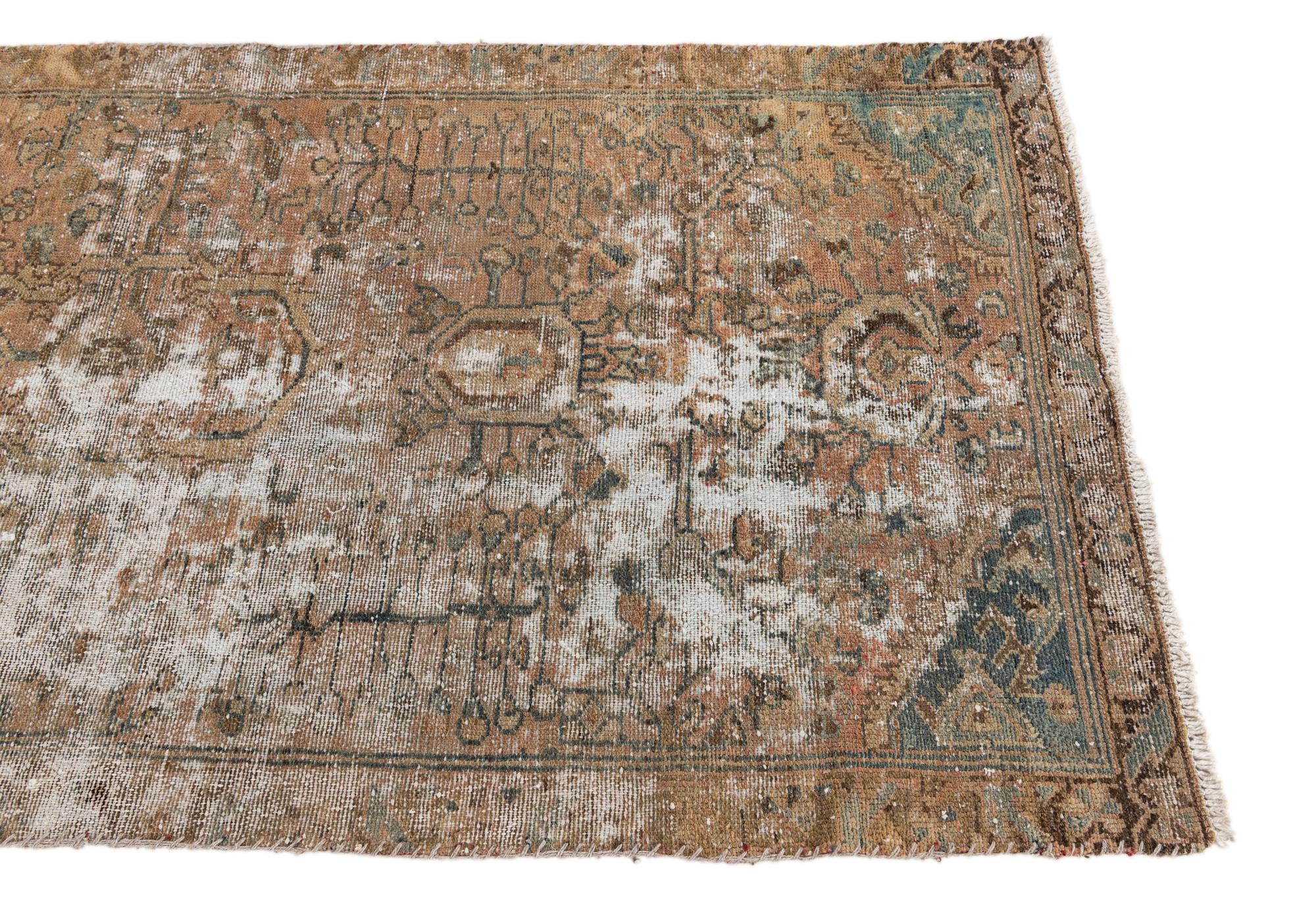 3' 3 x 6' 6 Hand Knotted Ultra Vintage Persian Wool Runner Rug