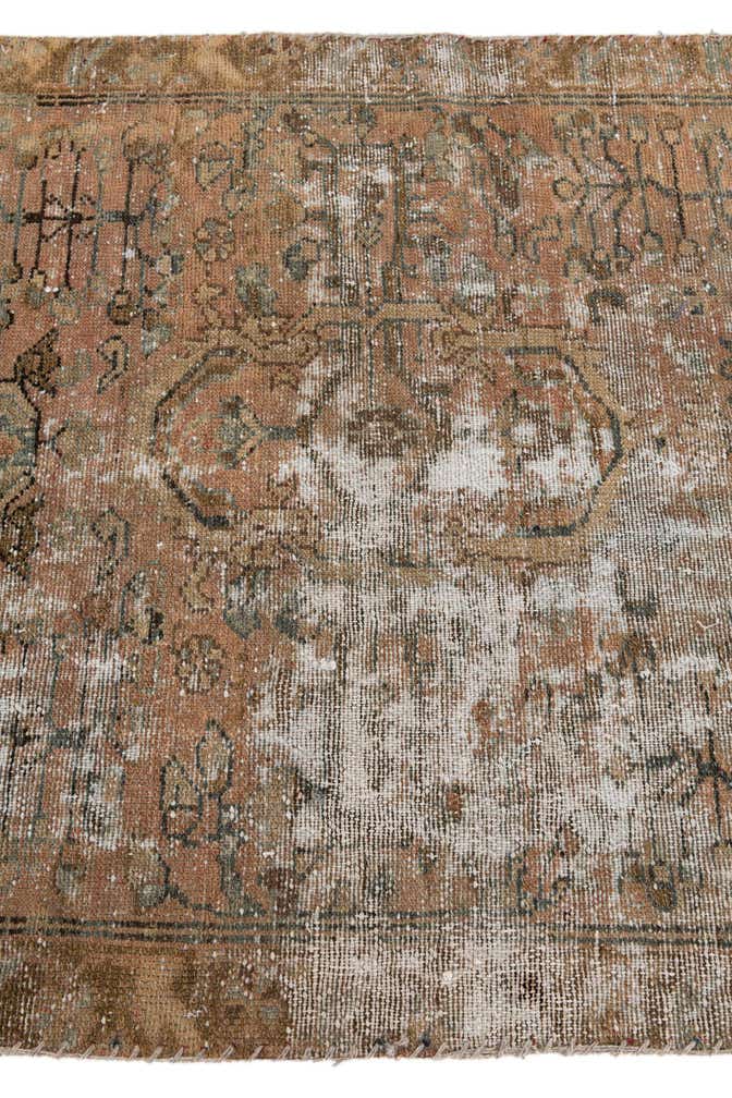 3' 3 x 6' 6 Hand Knotted Ultra Vintage Persian Wool Runner Rug