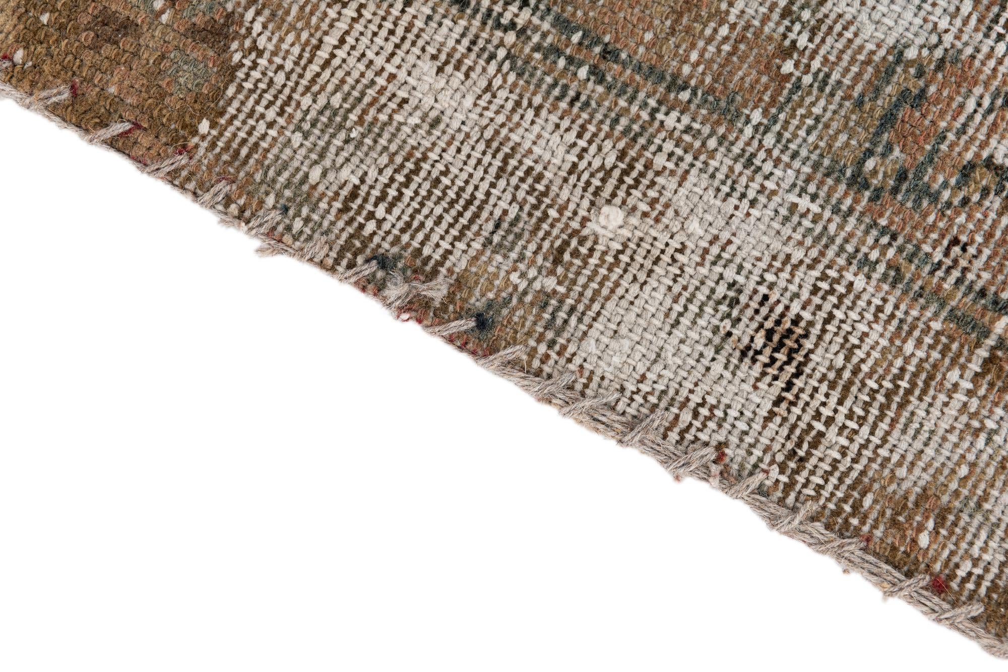 3' 3 x 6' 6 Hand Knotted Ultra Vintage Persian Wool Runner Rug