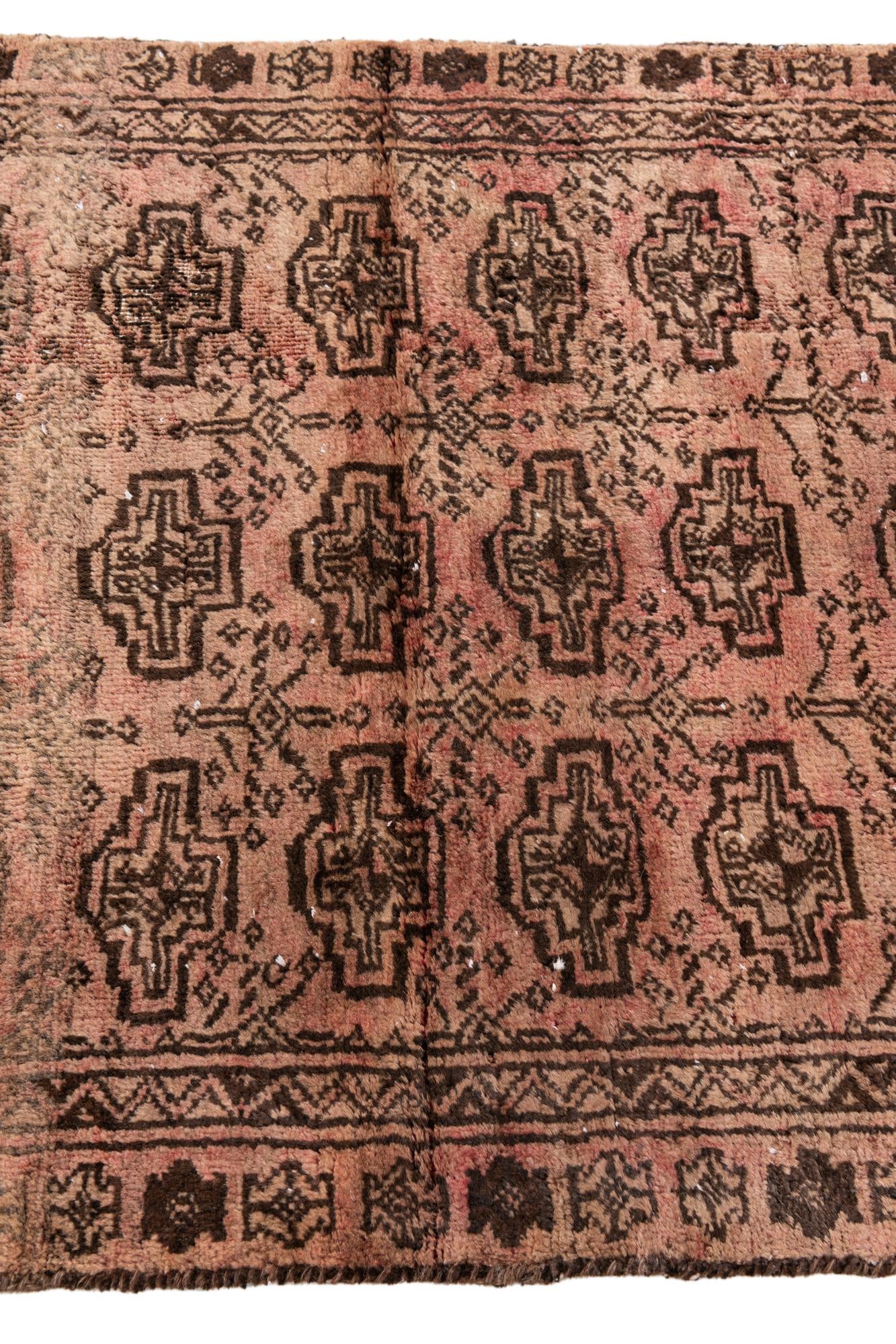 2' 9 x 6' 2 Hand Knotted Ultra Vintage Persian Wool Runner Rug
