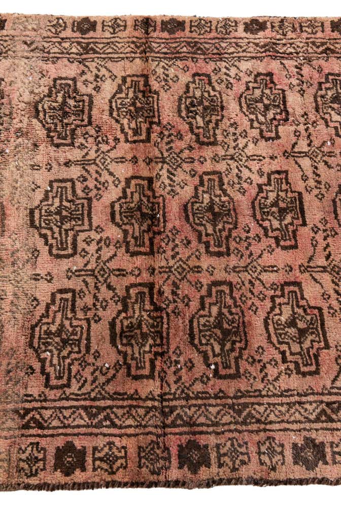 2' 9 x 6' 2 Hand Knotted Ultra Vintage Persian Wool Runner Rug