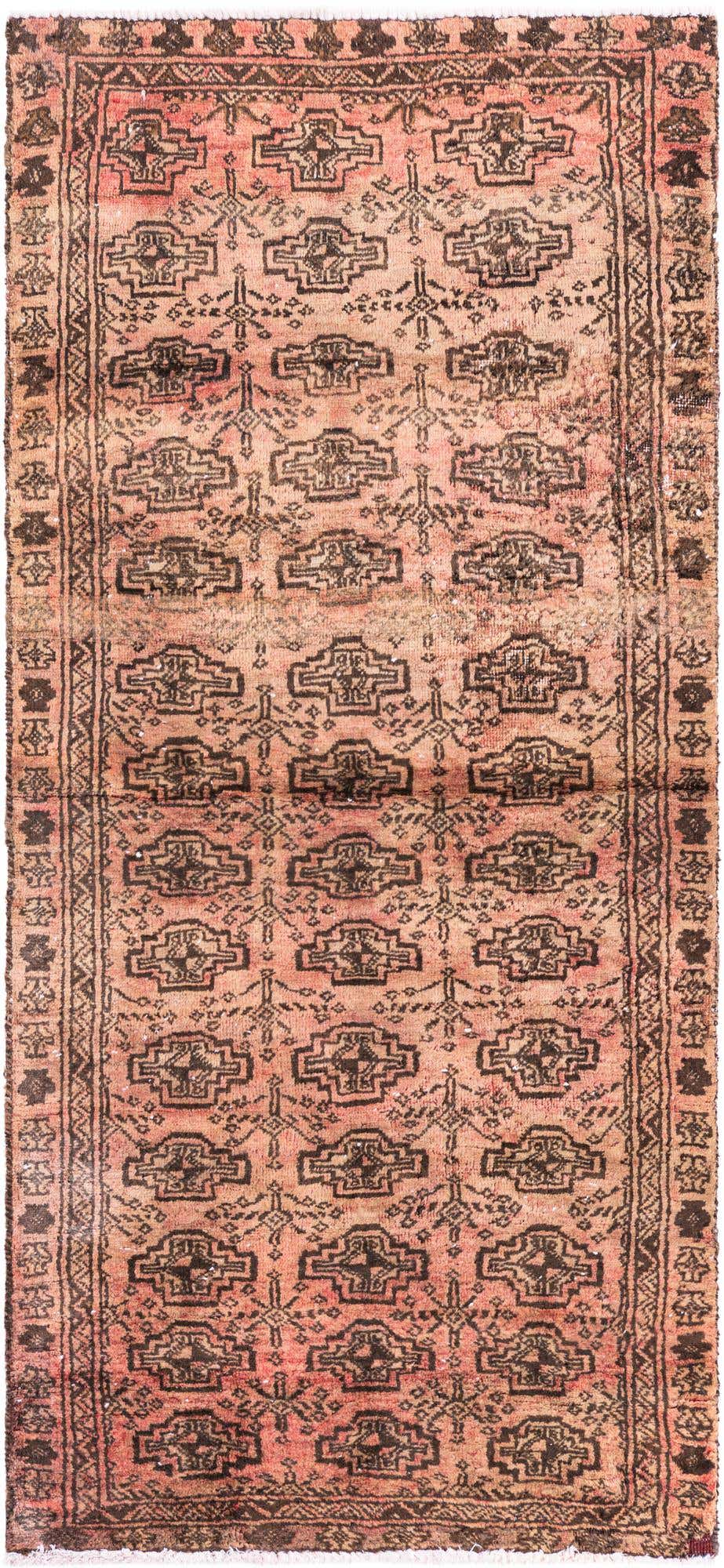 2' 9 x 6' 2 Hand Knotted Ultra Vintage Persian Wool Runner Rug