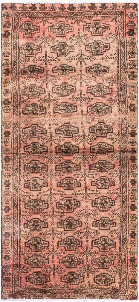 2' 9 x 6' 2 Hand Knotted Ultra Vintage Persian Wool Runner Rug