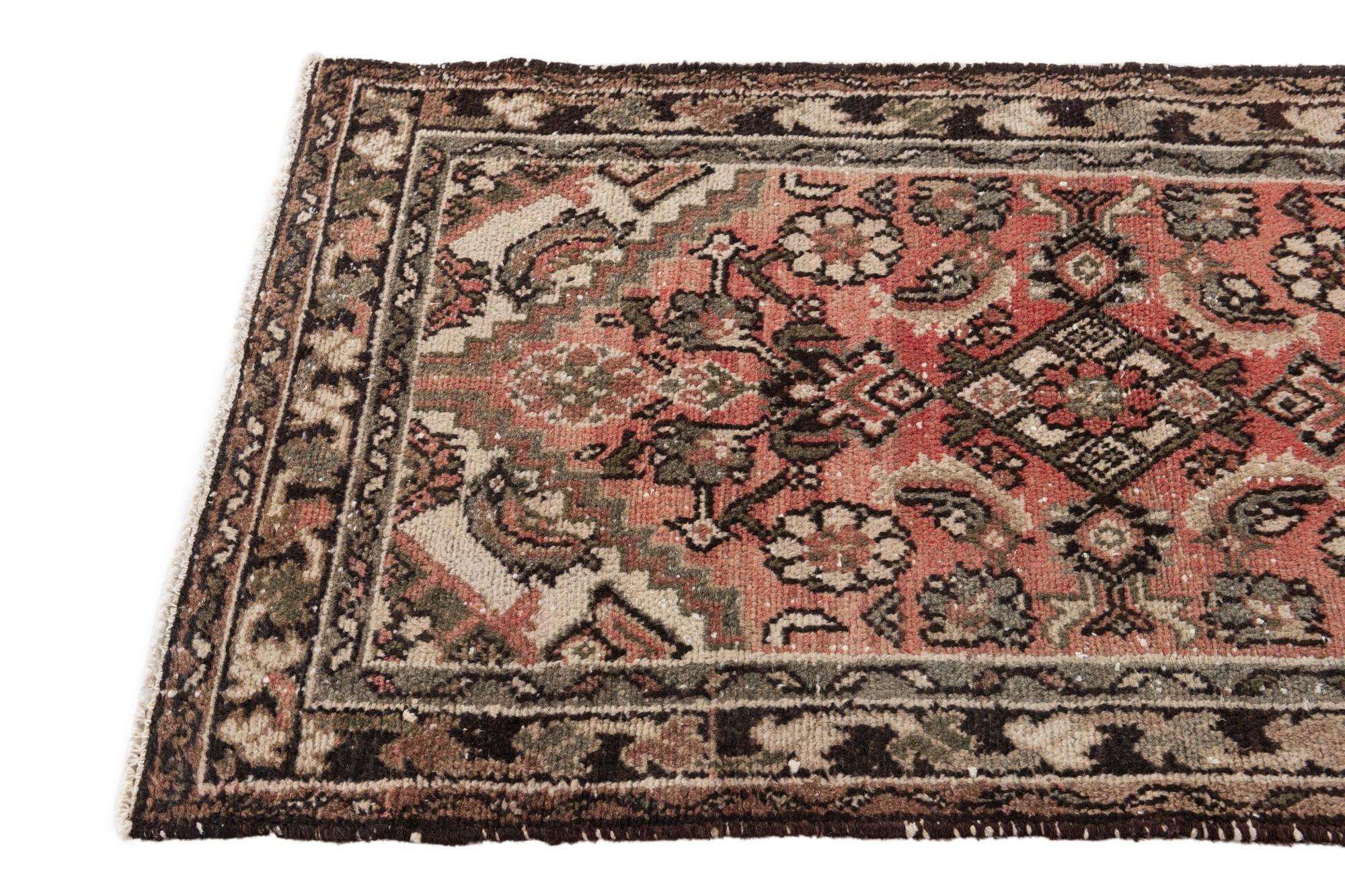 2' 6 x 4' 10 Hand Knotted Ultra Vintage Persian Wool Runner Rug