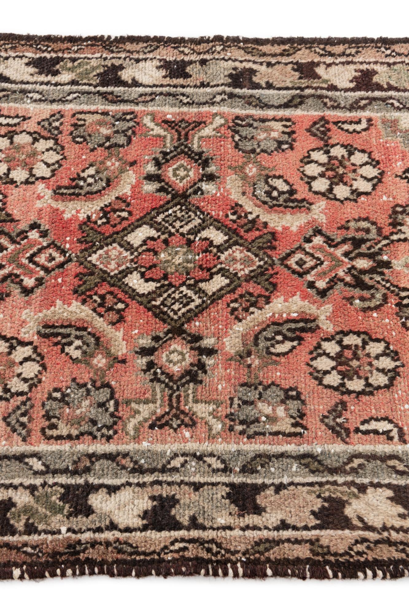2' 6 x 4' 10 Hand Knotted Ultra Vintage Persian Wool Runner Rug