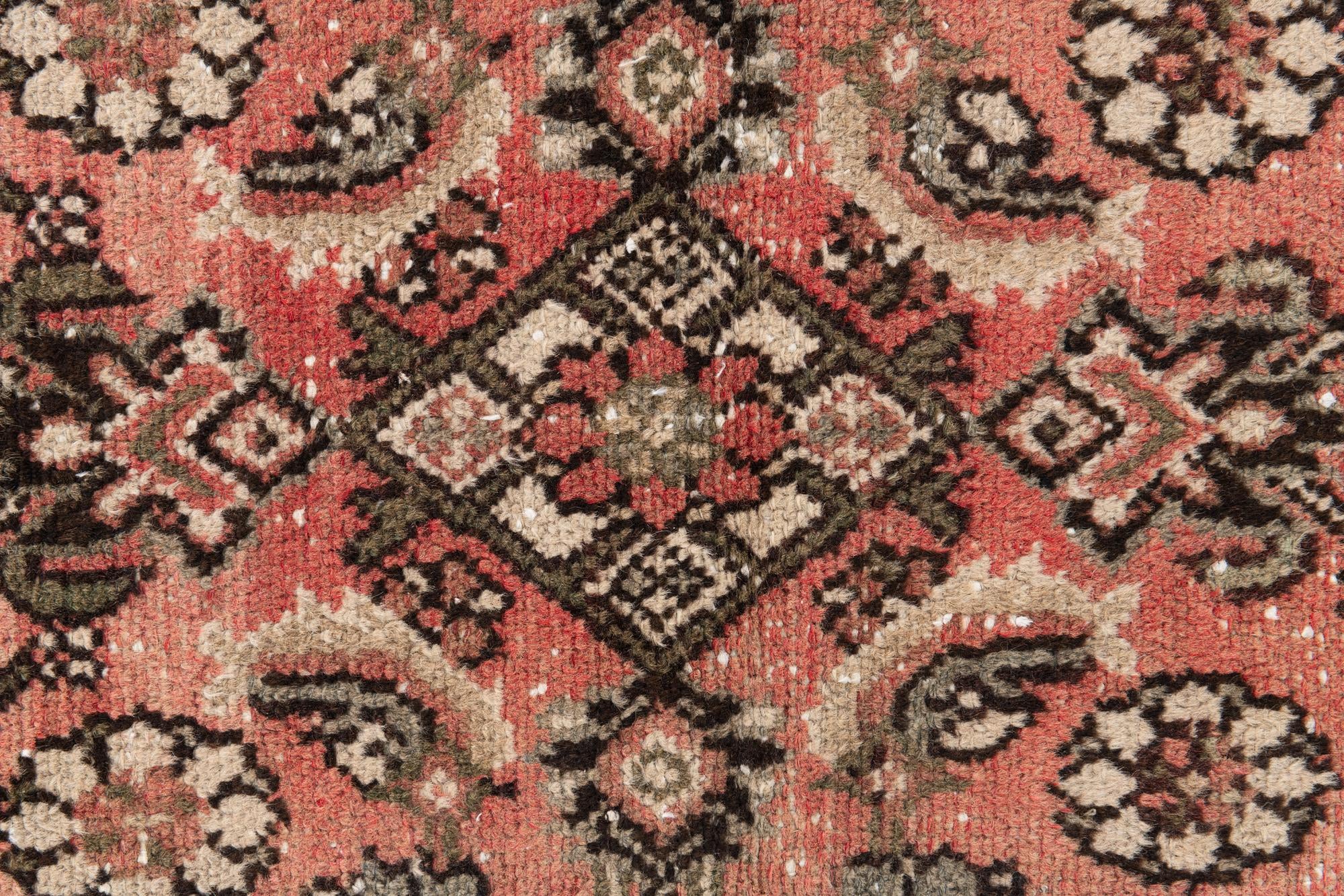 2' 6 x 4' 10 Hand Knotted Ultra Vintage Persian Wool Runner Rug