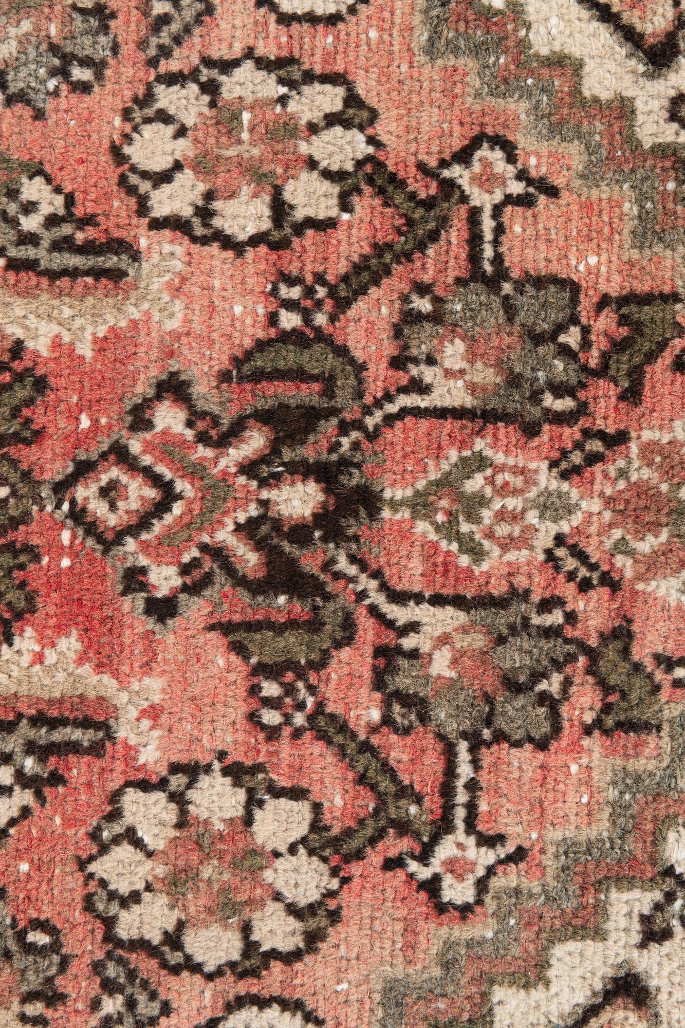 2' 6 x 4' 10 Hand Knotted Ultra Vintage Persian Wool Runner Rug