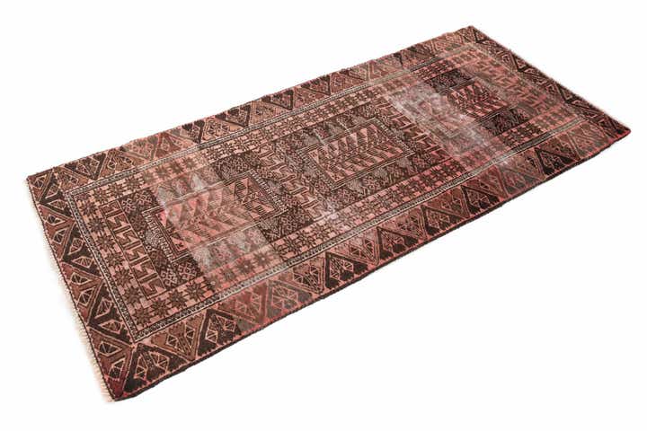 2' 8 x 6' Hand Knotted Ultra Vintage Persian Wool Runner Rug