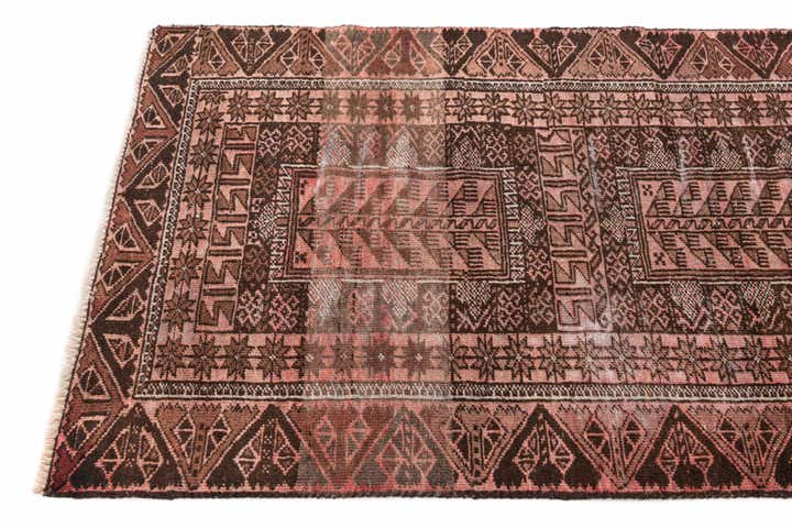 2' 8 x 6' Hand Knotted Ultra Vintage Persian Wool Runner Rug