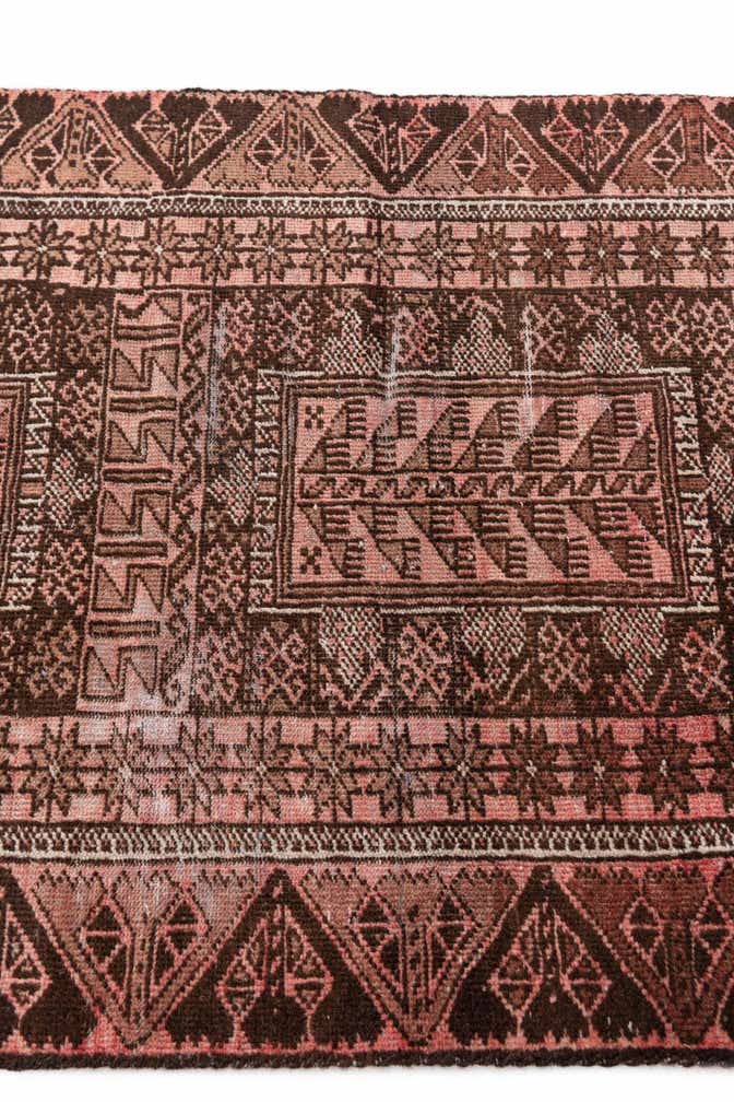 2' 8 x 6' Hand Knotted Ultra Vintage Persian Wool Runner Rug
