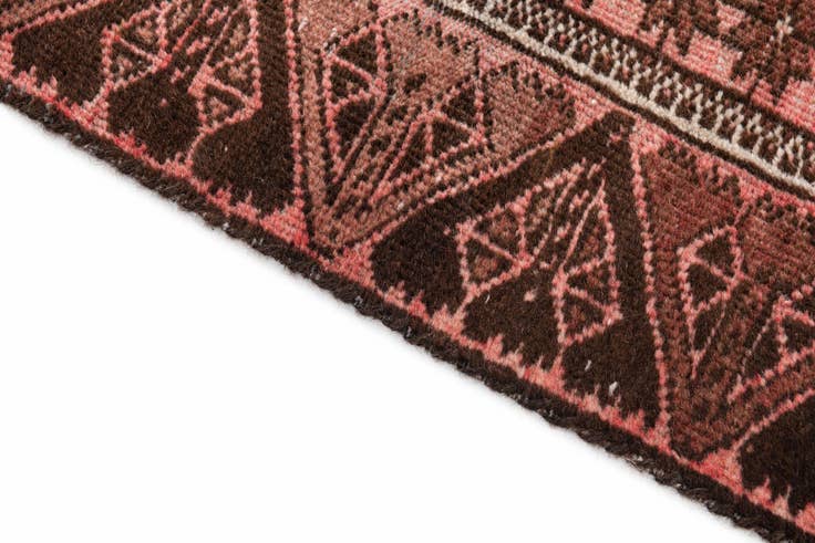 Detail image of 2' 8 x 6' Hand Knotted Ultra Vintage Persian Wool Runner Rug