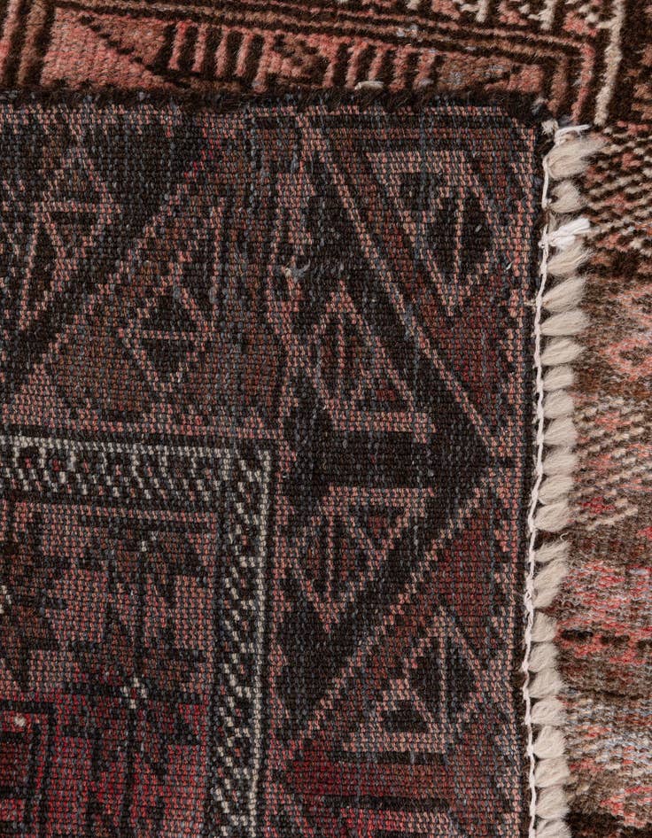 Detail image of  2' 8 x 6'  Hand Knotted Ultra Vintage Persian Wool Runner Rug