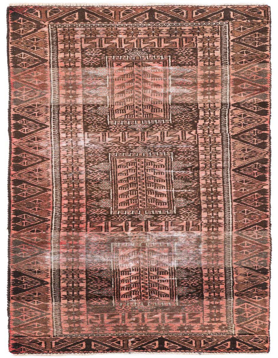 Primary image of  2' 8 x 6'  Hand Knotted Ultra Vintage Persian Wool Runner Rug