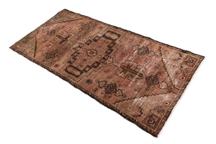 80cm x 170cm Hand Knotted Ultra Vintage Persian Wool Runner Rug