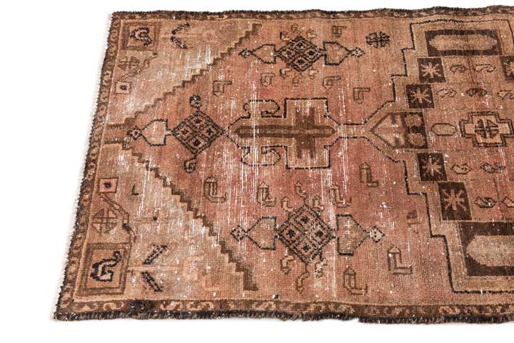 80cm x 170cm Hand Knotted Ultra Vintage Persian Wool Runner Rug
