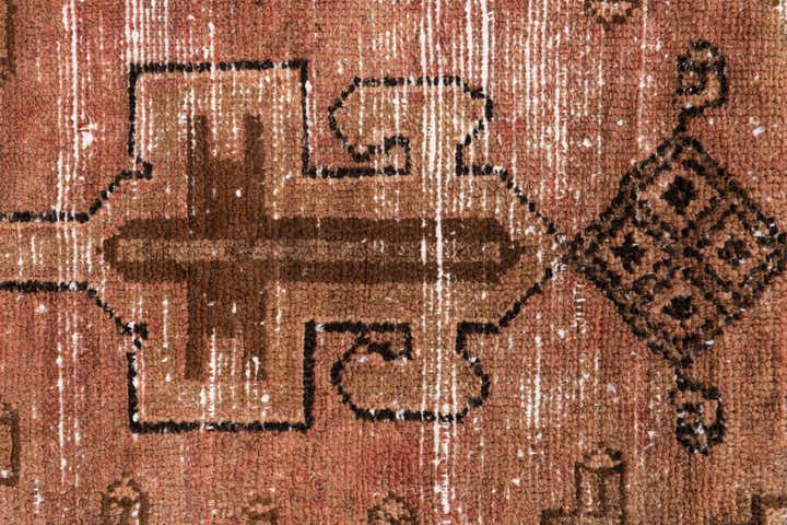 80cm x 170cm Hand Knotted Ultra Vintage Persian Wool Runner Rug