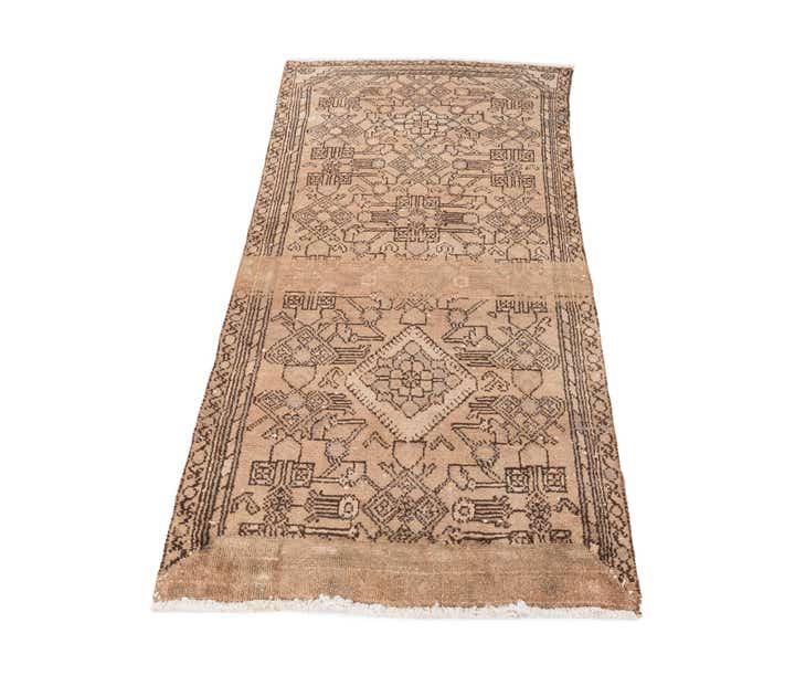 2' 10 x 6' 1 Hand Knotted Ultra Vintage Persian Wool Runner Rug