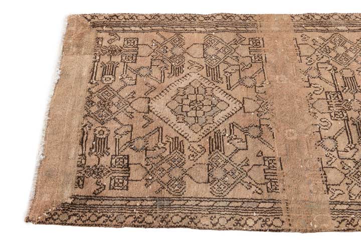 2' 10 x 6' 1 Hand Knotted Ultra Vintage Persian Wool Runner Rug
