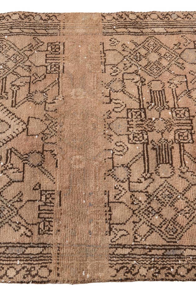Detail image of 2' 10 x 6' 1 Hand Knotted Ultra Vintage Persian Wool Runner Rug