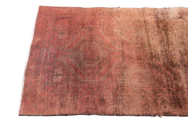 Detail image of 2' 5 x 5' 6 Hand Woven Ultra Vintage Wool Runner Rug