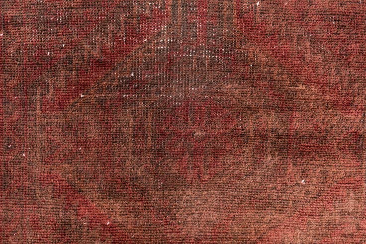 Detail image of 2' 5 x 5' 6 Hand Woven Ultra Vintage Wool Runner Rug