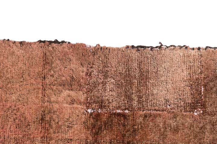 2' 5 x 5' 6 Hand Woven Ultra Vintage Wool Runner Rug