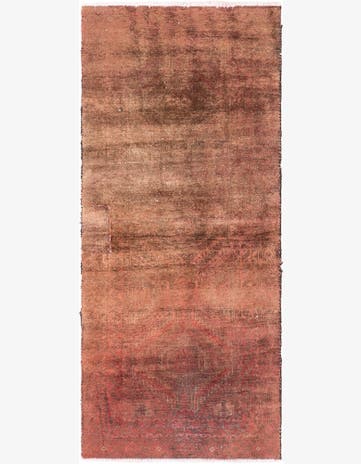 2' 5 x 5' 6 Hand Woven Ultra Vintage Wool Runner Rug