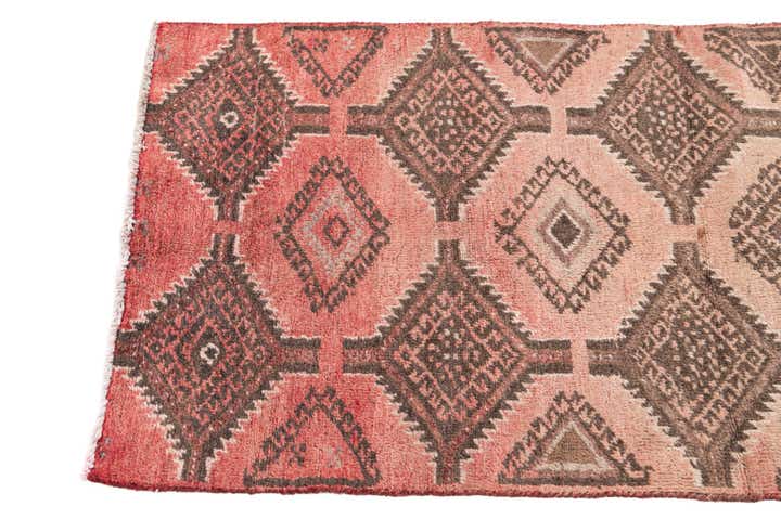 2' 2 x 4' 6 Hand Knotted Ultra Vintage Persian Wool Runner Rug