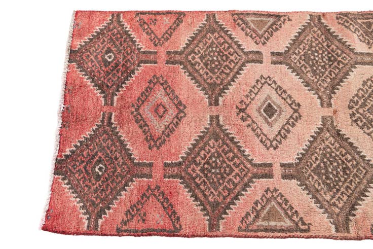 Detail image of 2' 2 x 4' 6 Hand Knotted Ultra Vintage Persian Wool Runner Rug