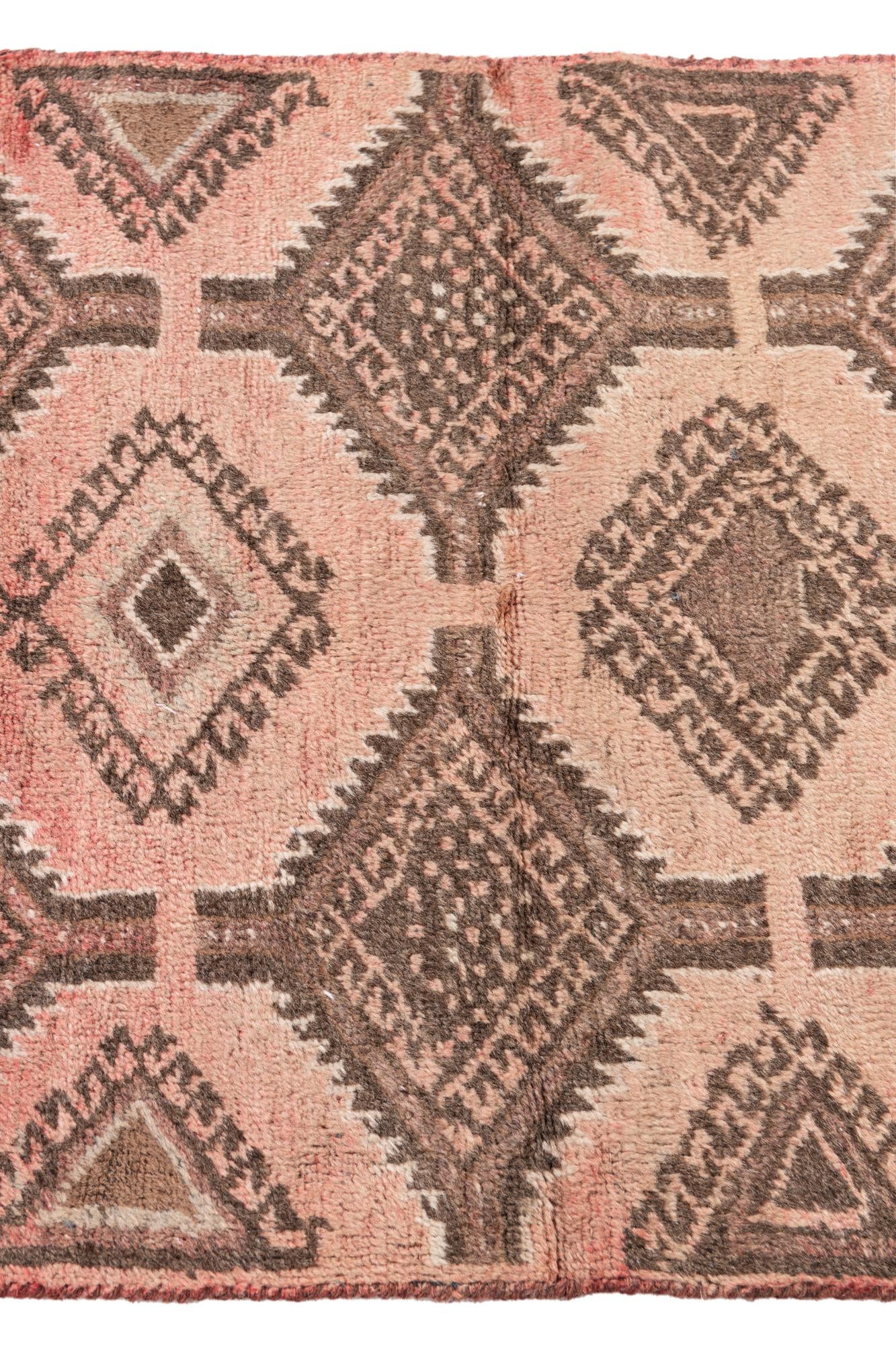 2' 2 x 4' 6 Hand Knotted Ultra Vintage Persian Wool Runner Rug