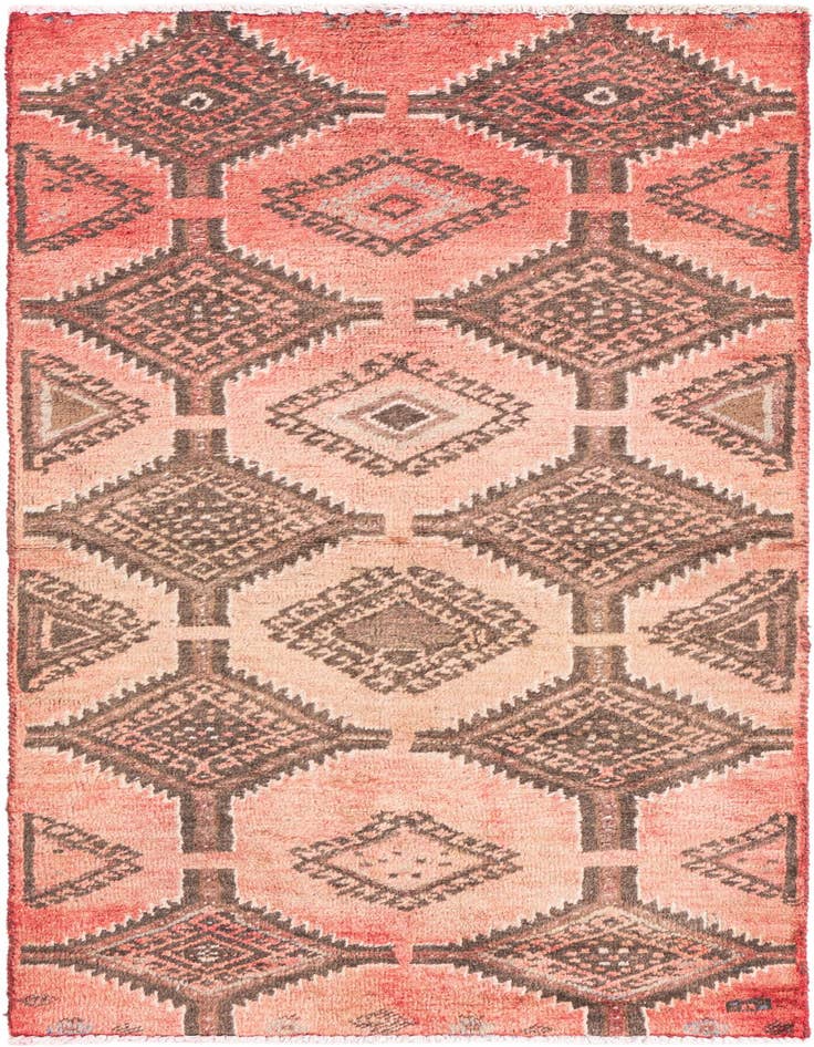 Detail image of 2' 2 x 4' 6 Hand Knotted Ultra Vintage Persian Wool Runner Rug